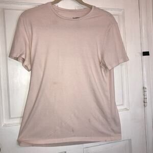 GOODFELLOW 7CO LYNDALE TEE MEN'S L PINK SHORT SLEEVED